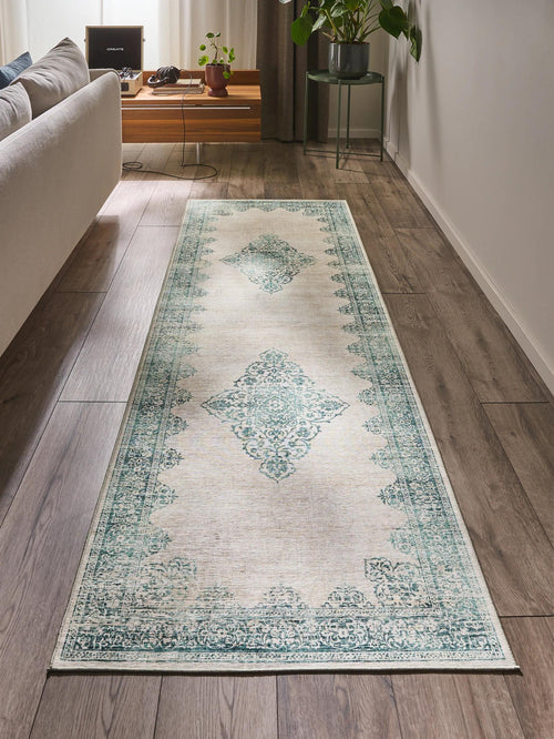 benuta loper Laury - turkoois - 80x240 cm