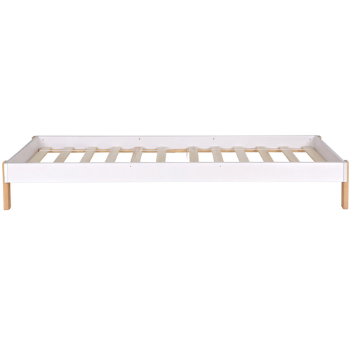 WOOOD bed incl lattenbodem Tipi - Grenen - Wit - 163x215x106 - vtwonen shop