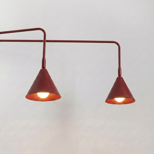 Sollux Lighting Wandlamp NOX 2 bordeaux met schakelaar - 150x80x30cm