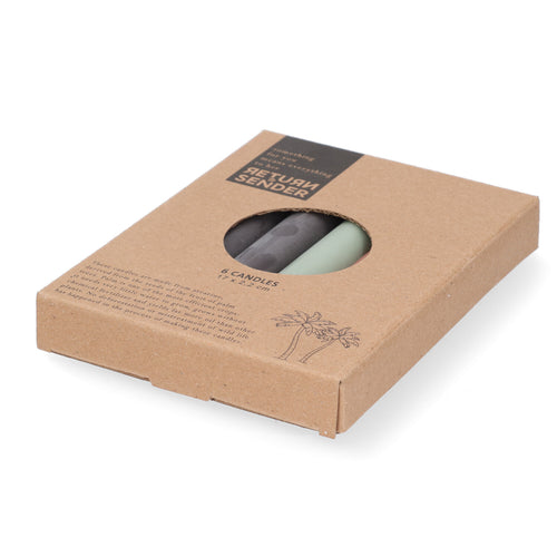 Return to Sender Dinerkaarsen assorti donker - 17 cm - vtwonen shop