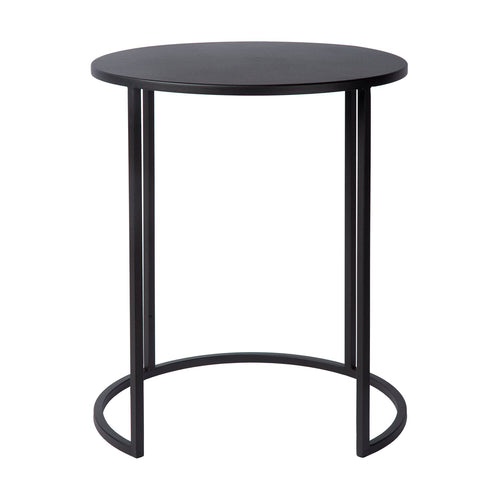 Atmooz bijzettafel Vibor - zwart - Ø 40 x H 49 cm