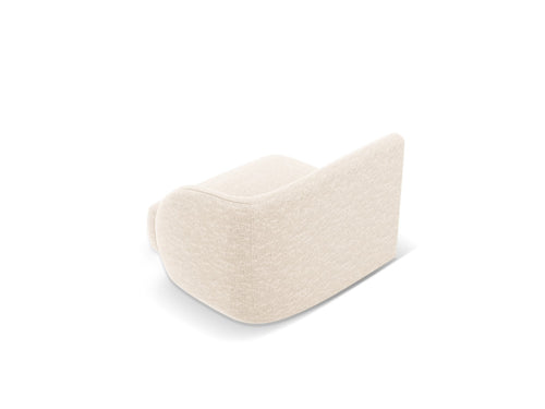 Micadoni - Rechter module "Miley" structurele stof ivoor - 90x90x70cm