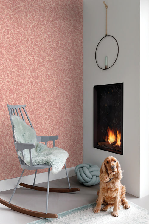 ESTAhome behang ornamenten roze - 50 x 900 cm - 131619 - vtwonen shop