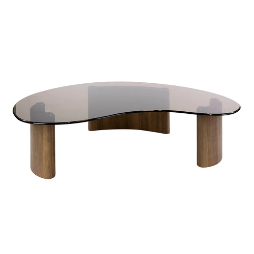 Giga Living Salontafel Tinto - Organisch Brons Glas - 130x100x35cm