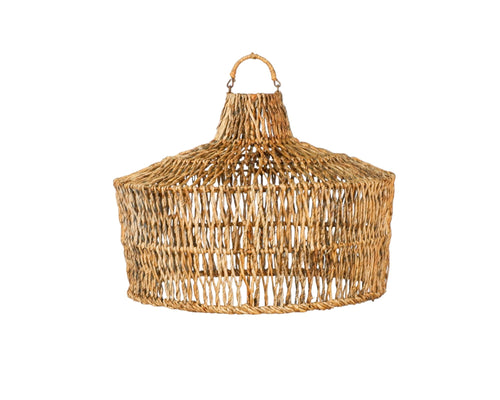 Furnilux Hanglamp van Bananenvezel – Handgemaakt, Duurzaam & Sfeervol - Top: 8cm - Buik is 50cm - Bodem is 45cm - Hoogte is 35cm - hanger is 5cm - vtwonen shop