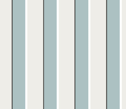 Sanders & Sanders behang strepen vergrijsd blauw en beige - 53 cm x 10 m - 640369