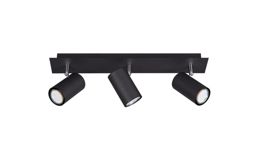 Trio Marley Spotlamp - 3-lichts GU10 - Zwart