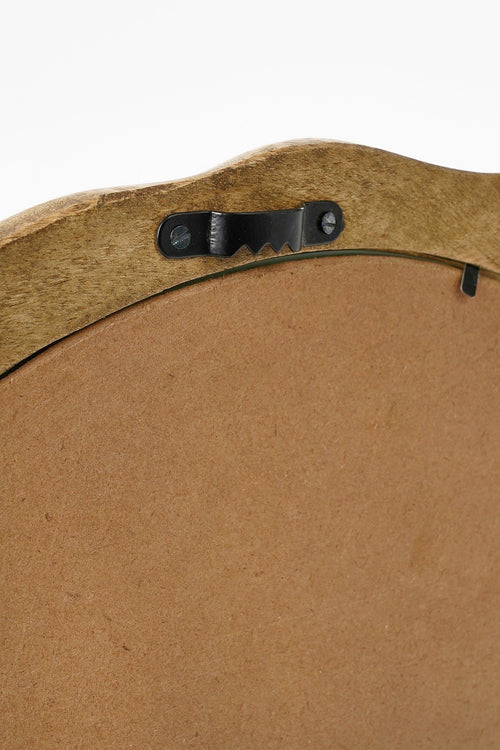 Mica Decorations Nick Wandspiegel - L36 x B2 x H38 cm - FSC 100% - Mangohout - Donkerbruin - vtwonen shop