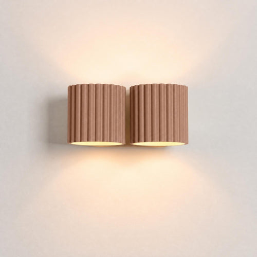 Sollux Lighting Wandlamp AURA 2 mokka G9 - 21x12x10cm