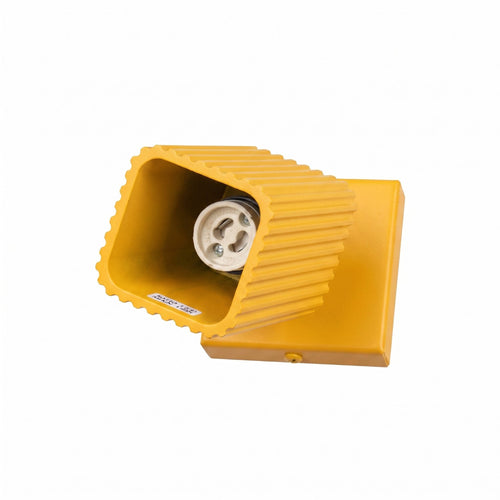 Sollux Lighting Wandlamp RAYO geel met schakelaar - 8x16x16cm