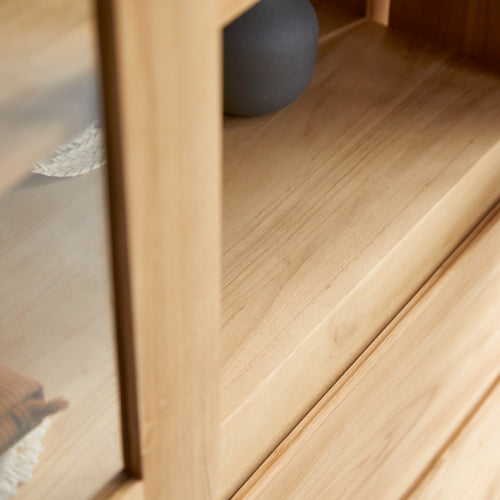 Tikamoon Massief teakhouten servieskast - Naturel - vtwonen shop