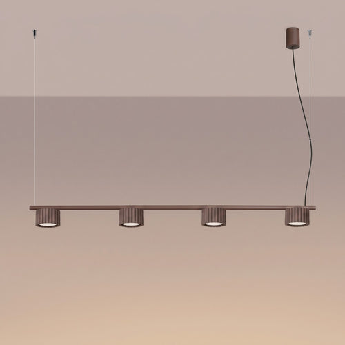 Sollux Lighting Kroonluchter AURA 4 bruin Gx53 - 122x10x208cm