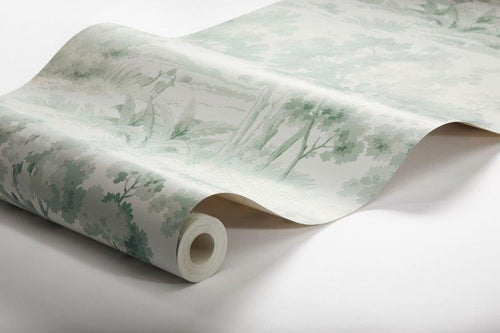 Borastapeter behang bosrijk landschap groen - 53 cm x 10.05 m - 660388 - vtwonen shop