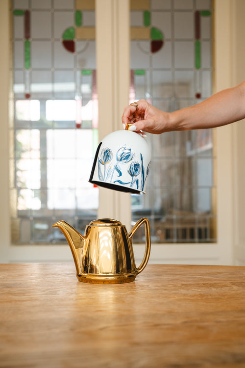Bredemeijer - Theepot jubileum Cosy Manto 1,0L goud/tulp - Limited Edition