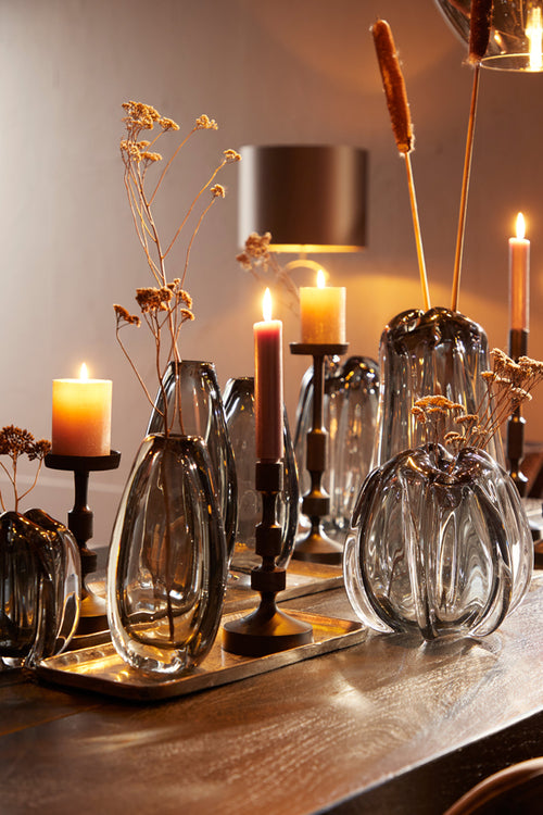 Light & Living - Kandelaar KIERAN - Ø10x33cm - Zwart