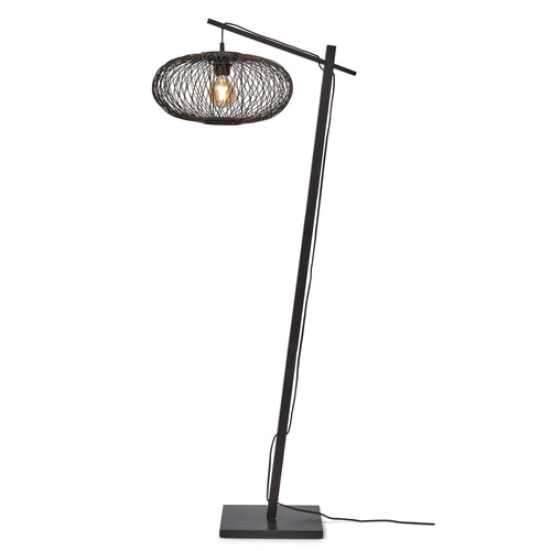 GOOD&MOJO vloerlamp Cango - zwart - Ø40cm - vtwonen shop