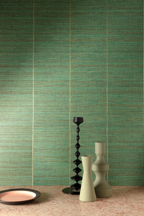 Masureel behang met structuur groen - 70 cm x 10.05 m - 631780