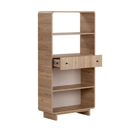 Calicosy - Etagère CELENA - Donker hout 78x34x154 cm