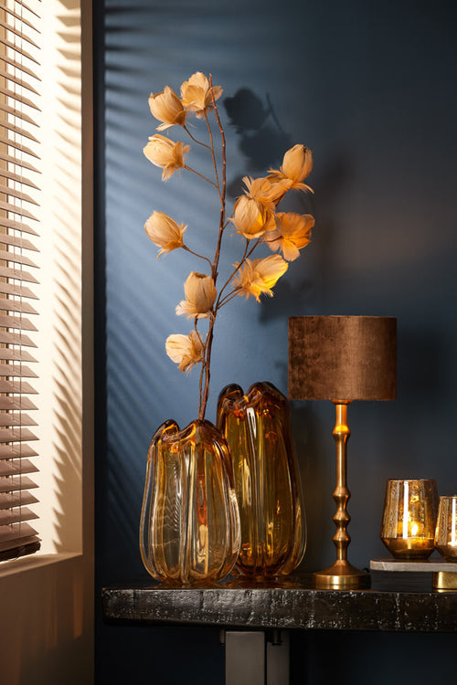 Light & Living lampvoet  - brons - 11x11x34 cm