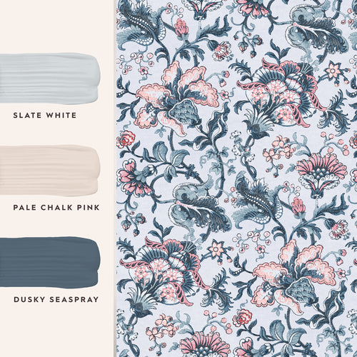 Laura Ashley Vliesbehang - Portia Pale Slate - 10mx52cm - vtwonen shop