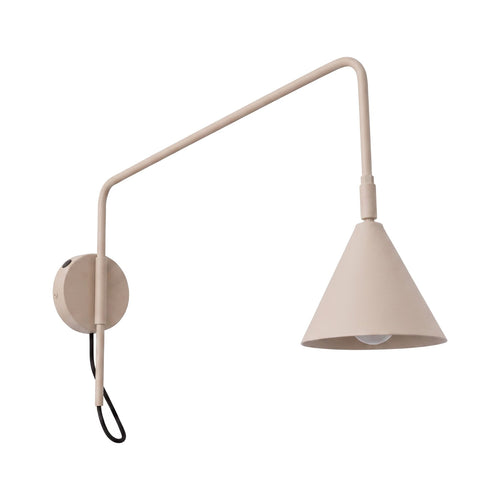 Sollux Lighting Wandlamp NOX 1 taupe met schakelaar - 14x61x30cm