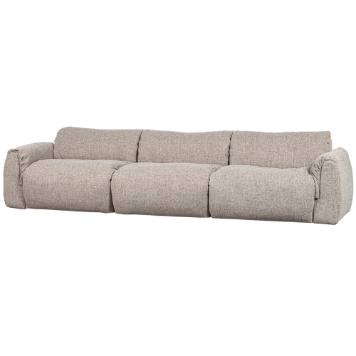 WOOOD 3-zits bank Baggy - Geweven Stof - Naturel Melange - 81x309x101 - vtwonen shop