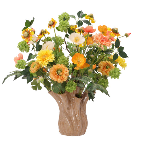 Maxifleur Kunstboeket Megan Hinckley 55 cm in vaas