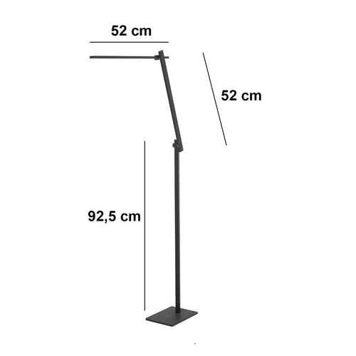 Highlight vloerlamp Volare - 1 lichts - 75x 140 cm - zwart - vtwonen shop