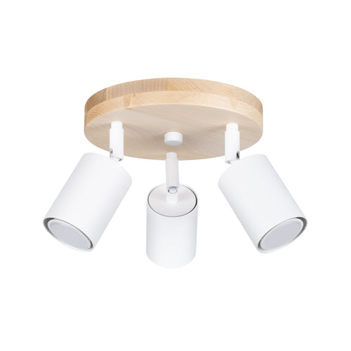 Sollux Lighting Plafondlamp VERDO 3P wit - 33x33x17cm