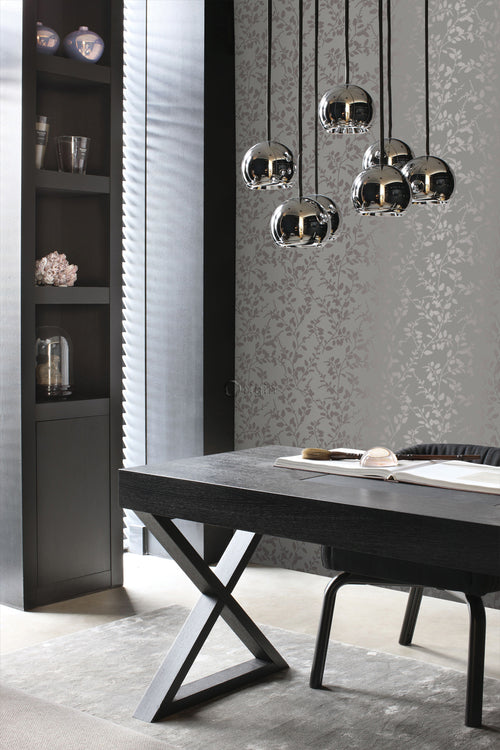 Origin Wallcoverings behang bladeren taupe - 53 cm x 10,05 m - 345930 - vtwonen shop