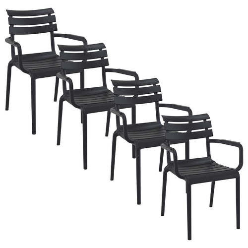 Garden Impressions tuinstoel Paris zwart - 4 stuks - vtwonen shop