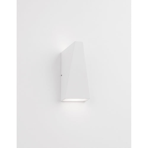 Merano Birmingham Outdoor Up Down Wandlamp Zandwit Aluminium, Glas LED 6W 397Lm 3000K IP54