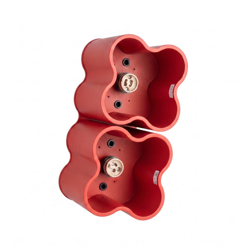 Sollux Lighting Plafondlamp OVIO 2 rood GU10 - 24,5x12x12cm
