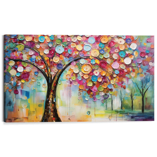 Reinders Life Tree - colourful schilderij -  meerkleurig/multi color - woonkamer - 70x118cm