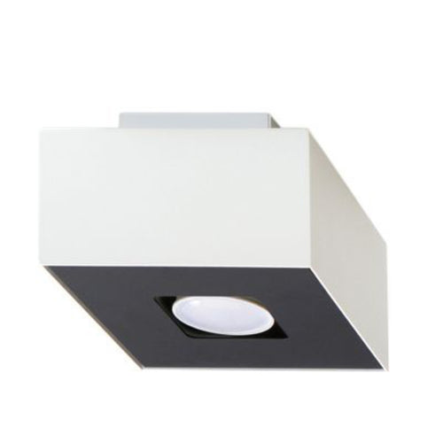 Sollux Lighting Plafondlamp MONO 1 wit - 14x14x11cm