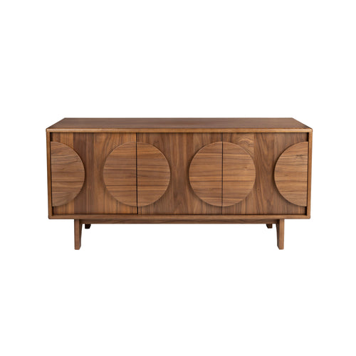 Zuiver Groove Dressoir 3 deuren Walnoothout Donkerbruin - vtwonen shop