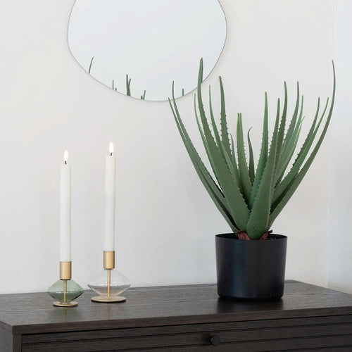 Artichok Wieke Glazen Kandelaar Goud - Set Van 2 - vtwonen shop