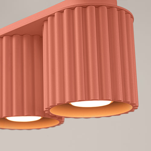 Sollux Lighting Plafondlamp AURA 2 perzik GU10 - 21x10x12cm