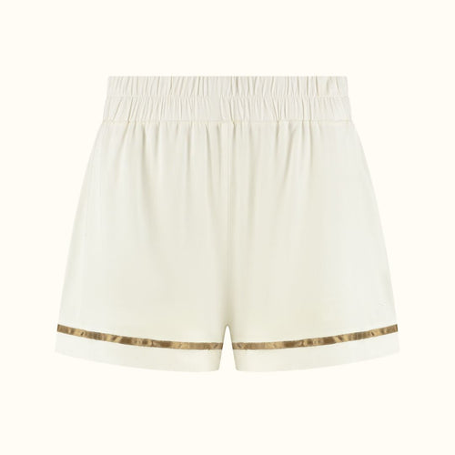 Coco & Cici - TENCEL Pyjama Set Top & Short Dames Off White - M