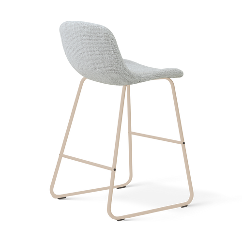 Nolon Nino-Mats barkruk grijs melange - beige onderstel - 65 cm