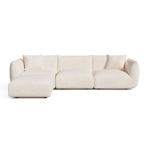 Sia Home -  NOOMA - Chenille fluweel - Crème - 313cm - vtwonen shop