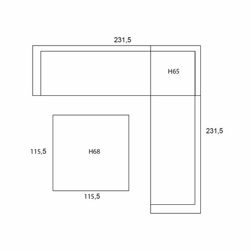 Garden Impressions lounge dining set Malakka taupe - valley sand - 4-delig