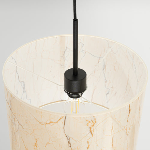 Sollux Lighting Hanglamp NEVIA marmer - 40x40x137cm