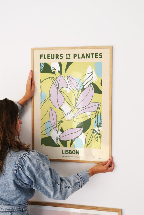 Zoe - Fleurs et Plantes - Lisbon - PSTR studio Kunst Poster - vtwonen shop