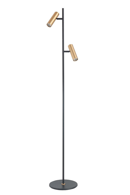 Highlight vloerlamp Trend - 2 lichts - 30  x 141   cm - zwart goud - vtwonen shop