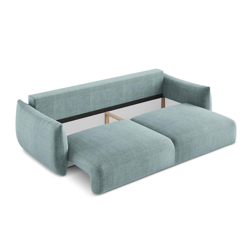 LaMiaSofa 3-zits slaapbank Savona - textuurstof - jeans - 230x105x90