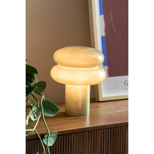 Leitmotiv tafellamp Incesante Double Ring - groen - Ø20cm