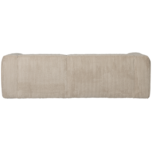 WOOOD chaise longue bank rechts Bean - Ribstof - Travertin - 73x254x178 - vtwonen shop