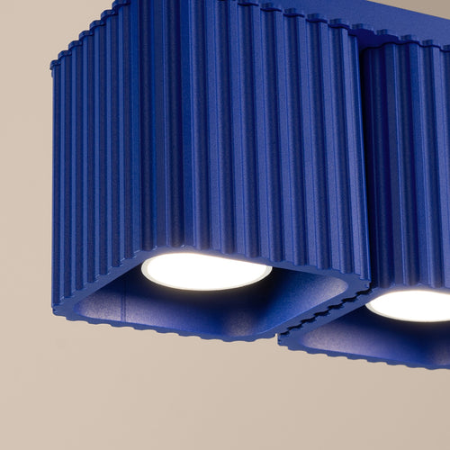 Sollux Lighting Plafondlamp RIFF 2 ultramarijn GU10 - 20,5x10x12cm