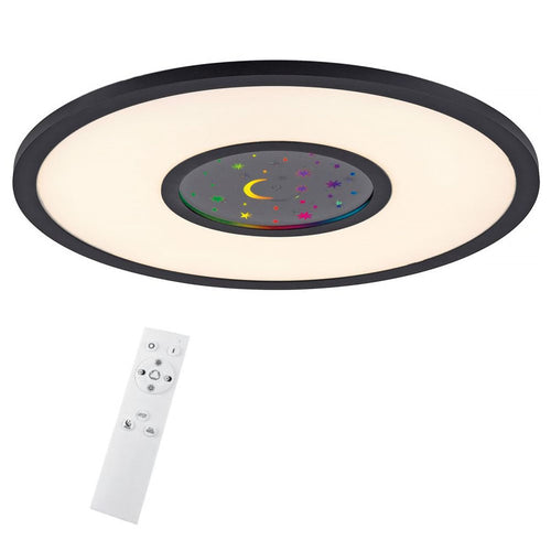 Paul Neuhaus plafondlamp Astro - 1 lichts - 40  x 4.5   cm - zwart - vtwonen shop